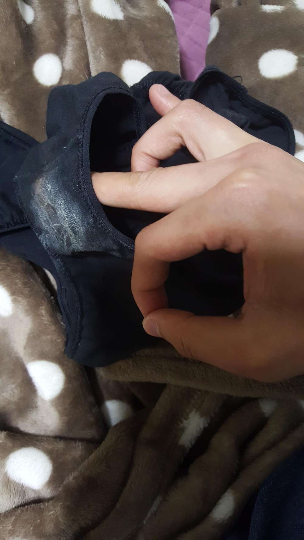 팬티 애액 혐)팬티입은상태로 보지 애무하지마라.... | 짤방 | 일베저장소